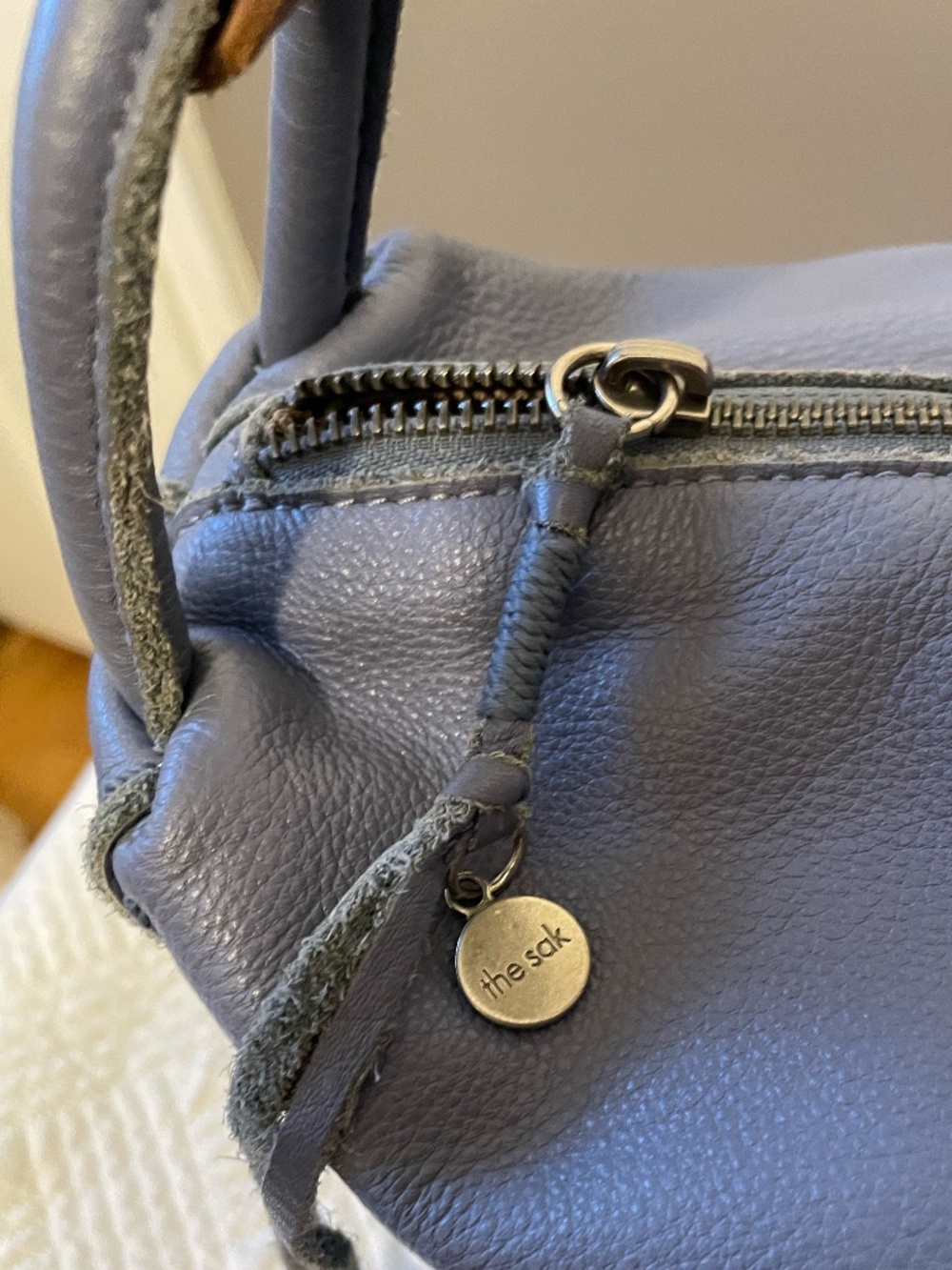 The Sak Los Feliz Hobo Leather Bag in Maritime blue - Picture 3 of 13